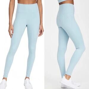 Girlfriend Collective S Compression High Rise Leggings Women Small Light Blue‎